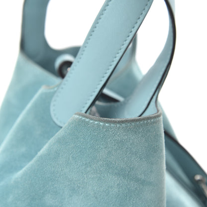 Hermes Veau Doblis Swift Picotin Lock Touch 18 PM Bleu Atoll 14 of 14