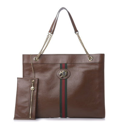 Gucci Calfskin Large Rajah Chain Tote Cuir 1 of 10