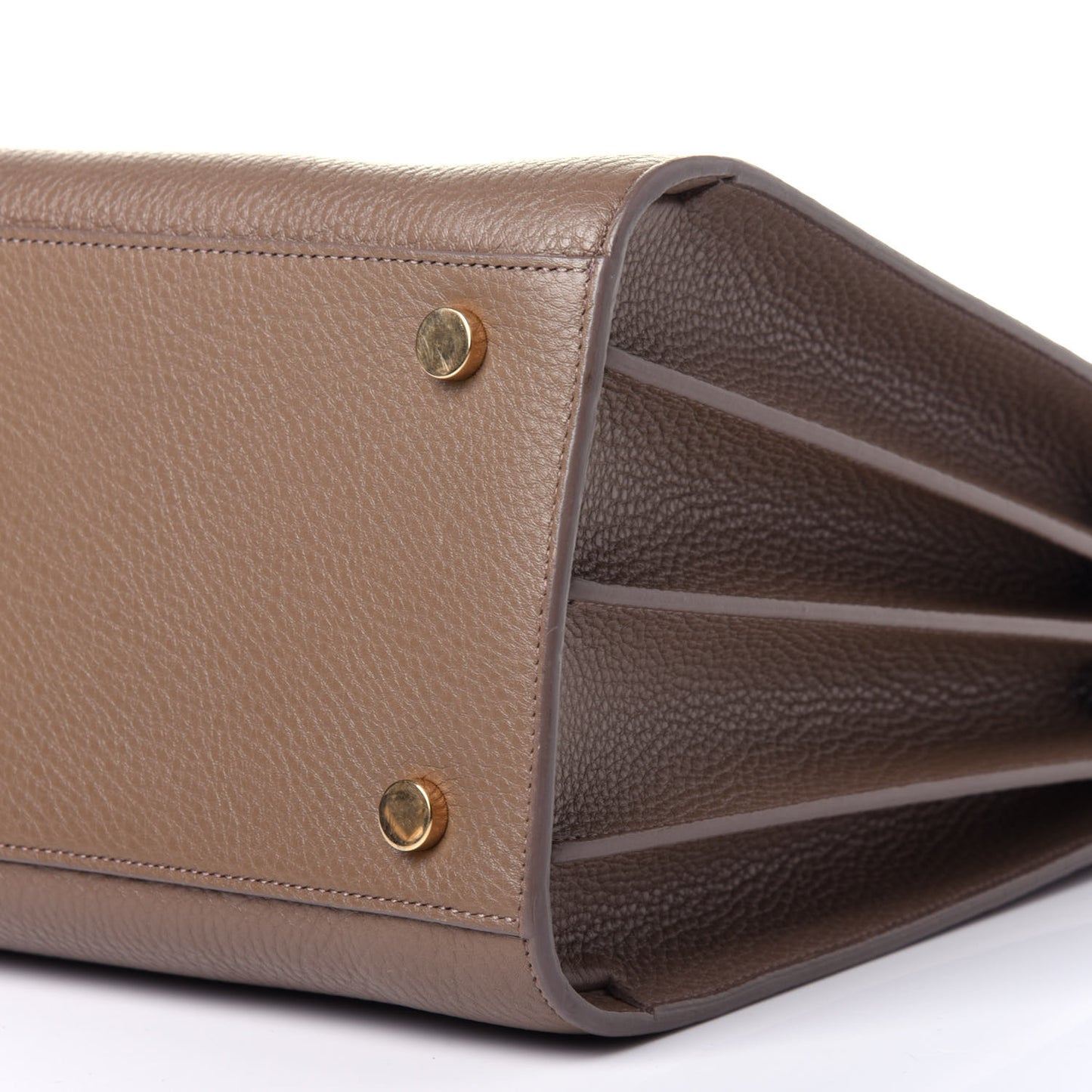 Grained Calfskin Small Sac De Jour Taupe