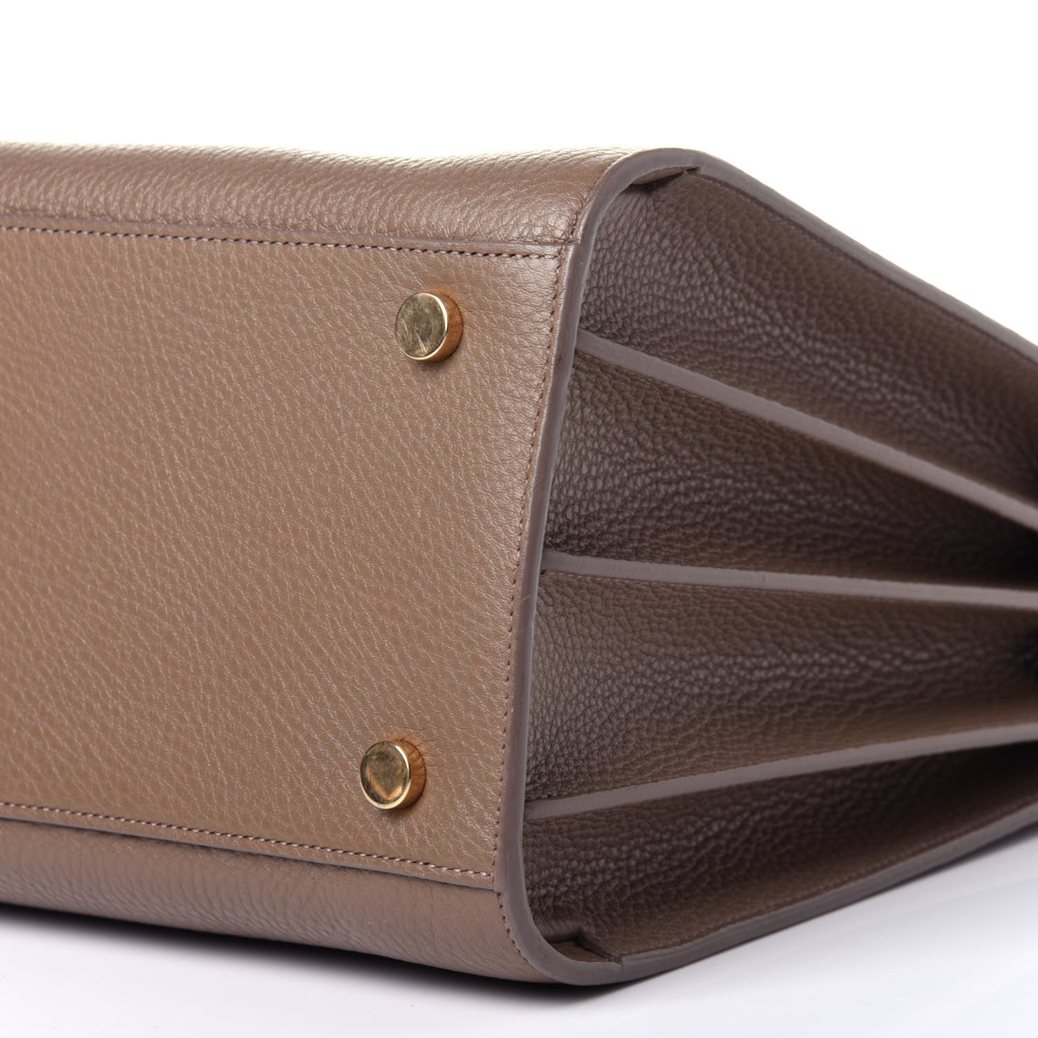 Saint Laurent Grained Calfskin Small Sac De Jour Taupe 10 of 12