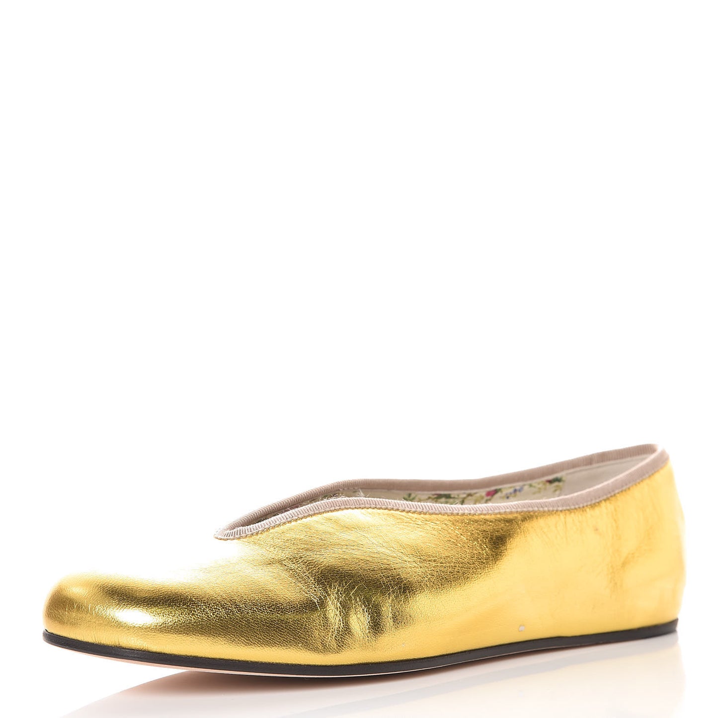 Metallic Nappa Patent Hannelore Detachable Platform Sandals 38.5 Gold