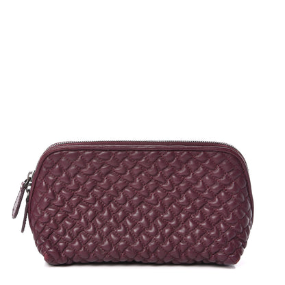 Bottega Veneta Nappa Bubble Quilted Cosmetic Pouch Opera 1 of 7