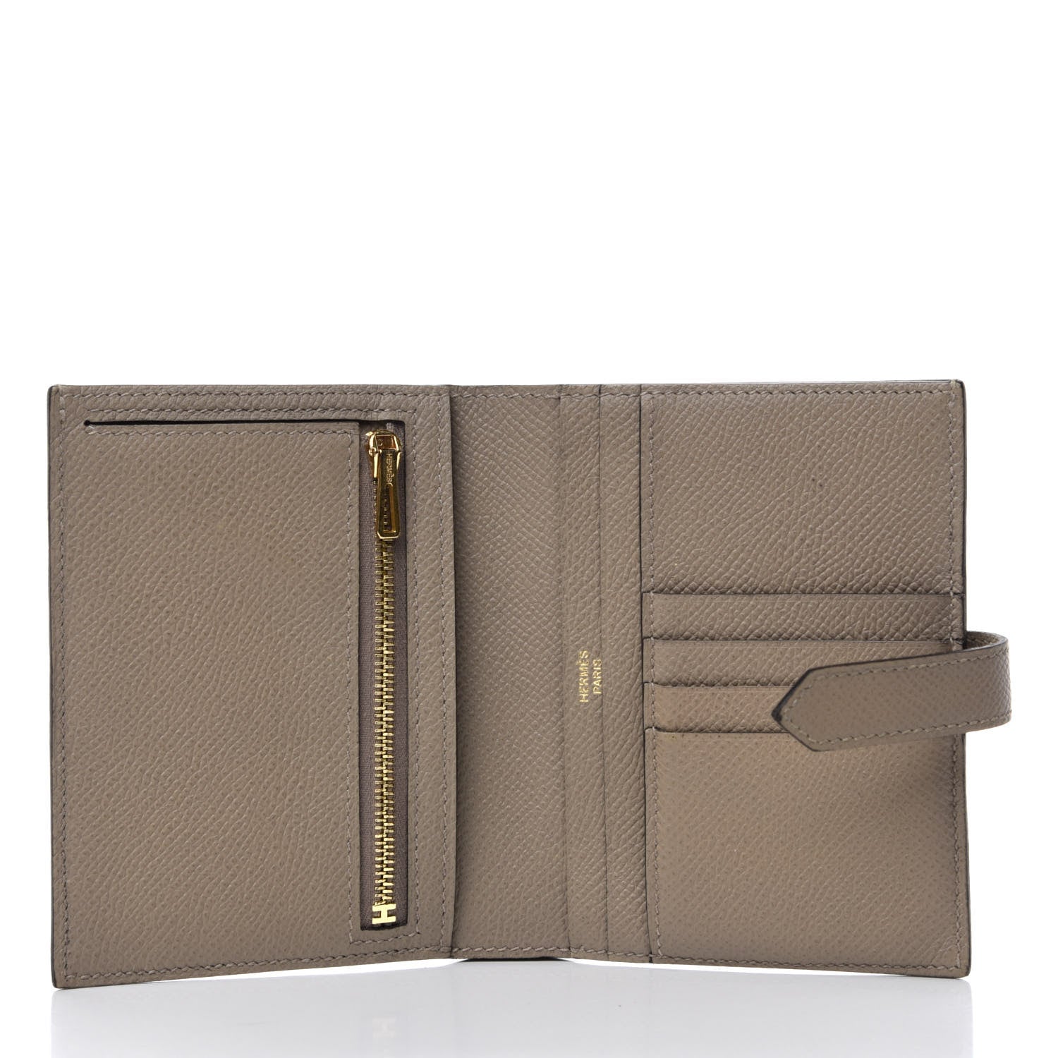 Hermes Epsom Bearn Compact Wallet Gris Asphalt 5 of 7