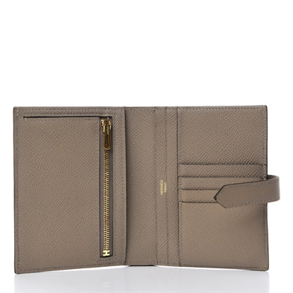 Hermes Epsom Bearn Compact Wallet Gris Asphalt 5 of 7
