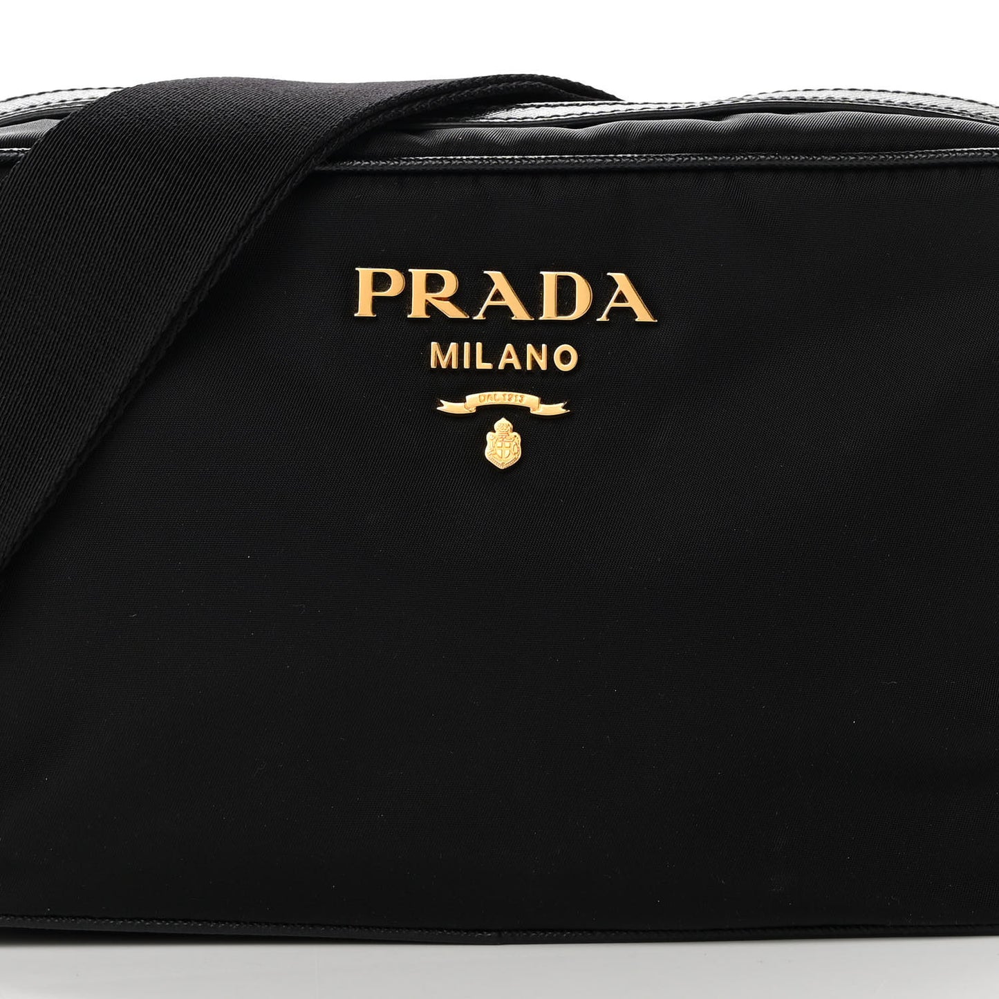 Tessuto Nylon Soft Calf Camera Bag Black