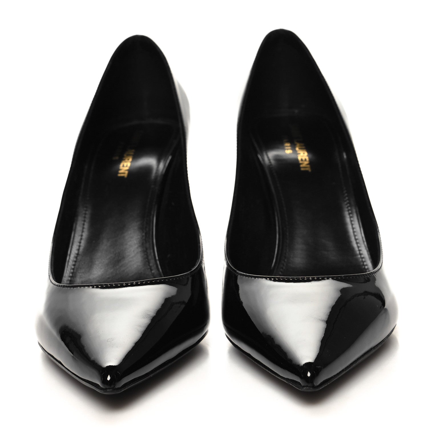 Saint Laurent Patent Calfskin Zoe 85 Pump 40 Black 2 of 9