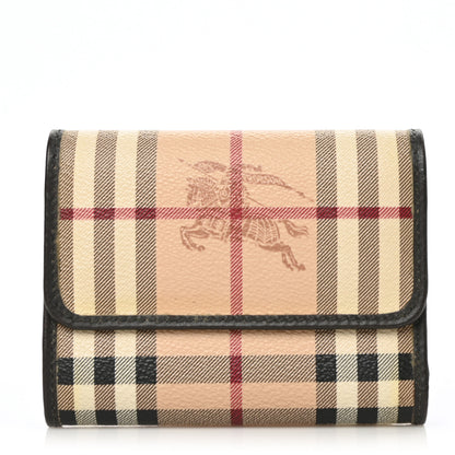 Burberry Haymarket Check Medium Bellfield ID Wallet Chocolate 1 of 7