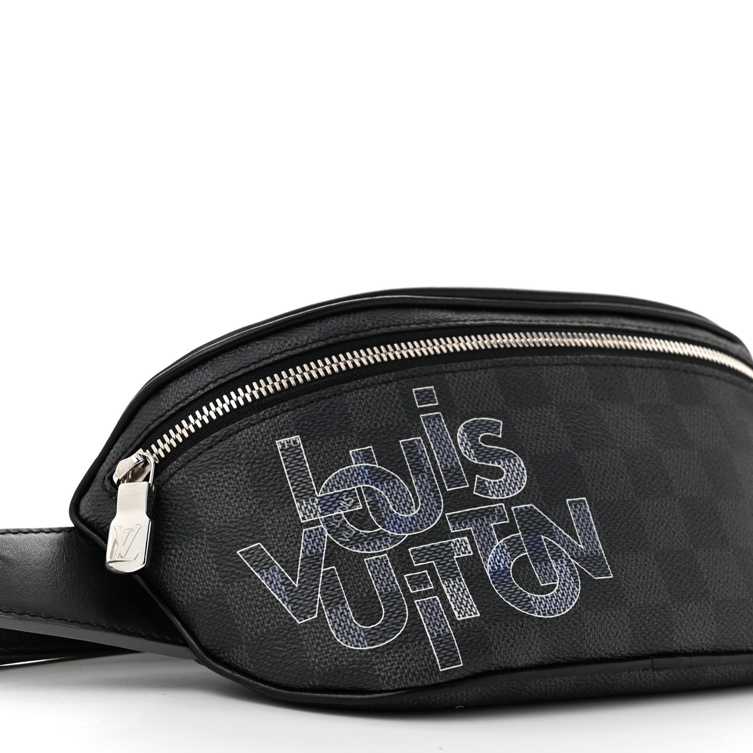Louis Vuitton Damier Graphite Logo Campus BumBag Grey 9 of 11