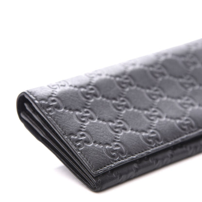 Gucci Guccissima Continental Flap Wallet Black 7 of 8
