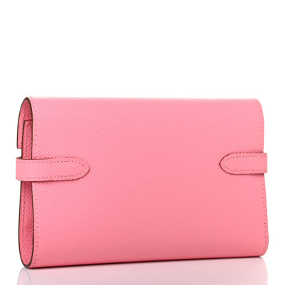 Hermes Epsom Medium Kelly Wallet Rose Confetti 2 of 4