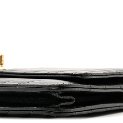 Chanel Lambskin Chevron Quilted Trendy CC Wallet On Chain WOC Black 11 of 15