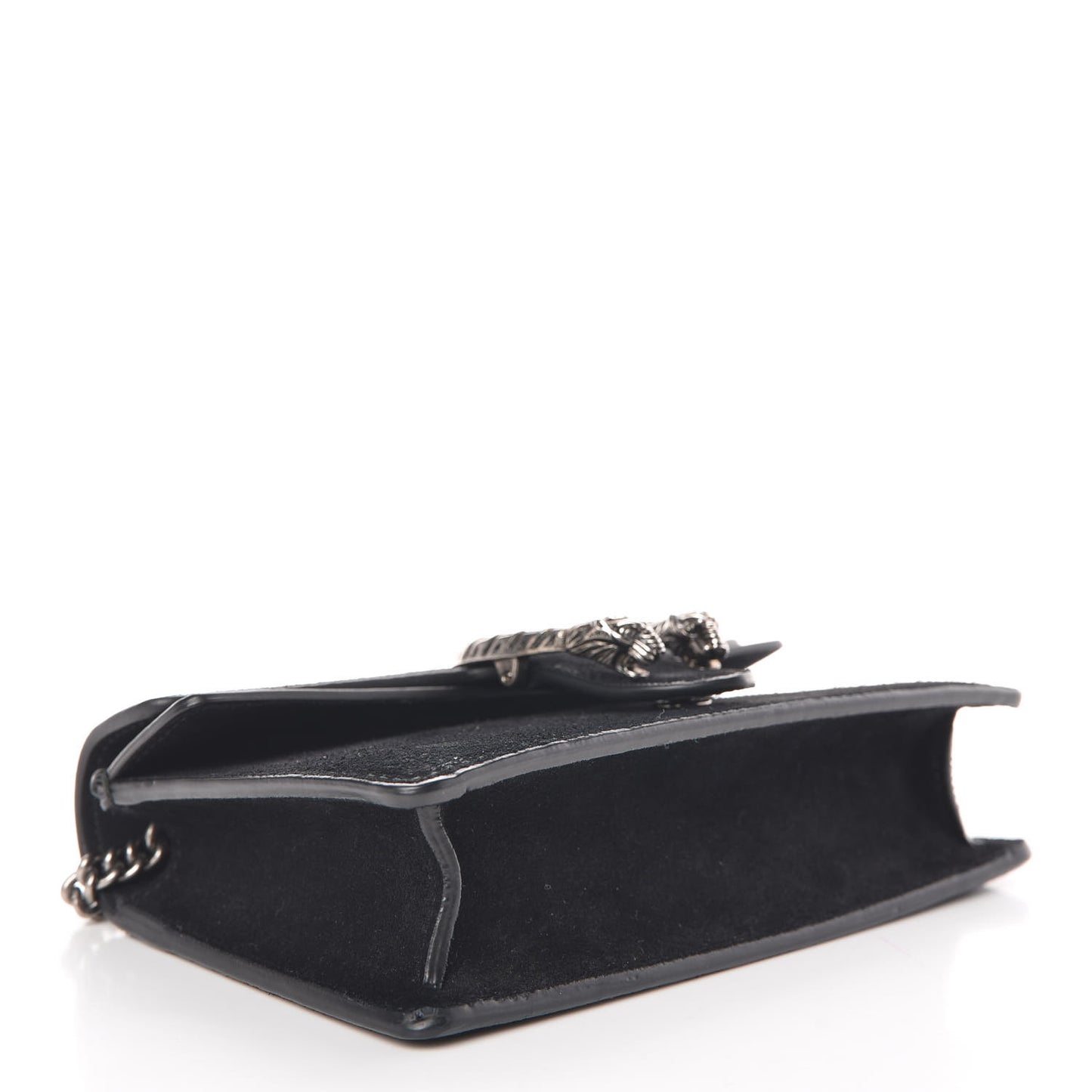 Suede Super Mini Dionysus Shoulder Bag Black