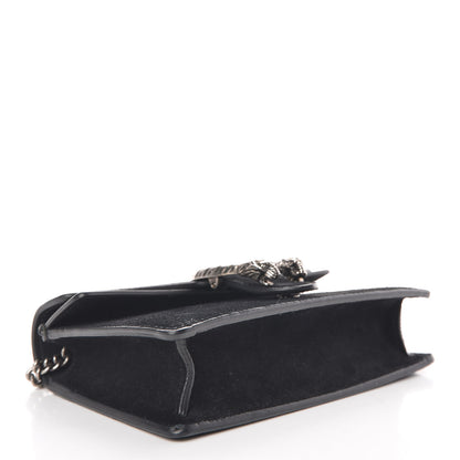 Gucci Suede Super Mini Dionysus Shoulder Bag Black 4 of 7
