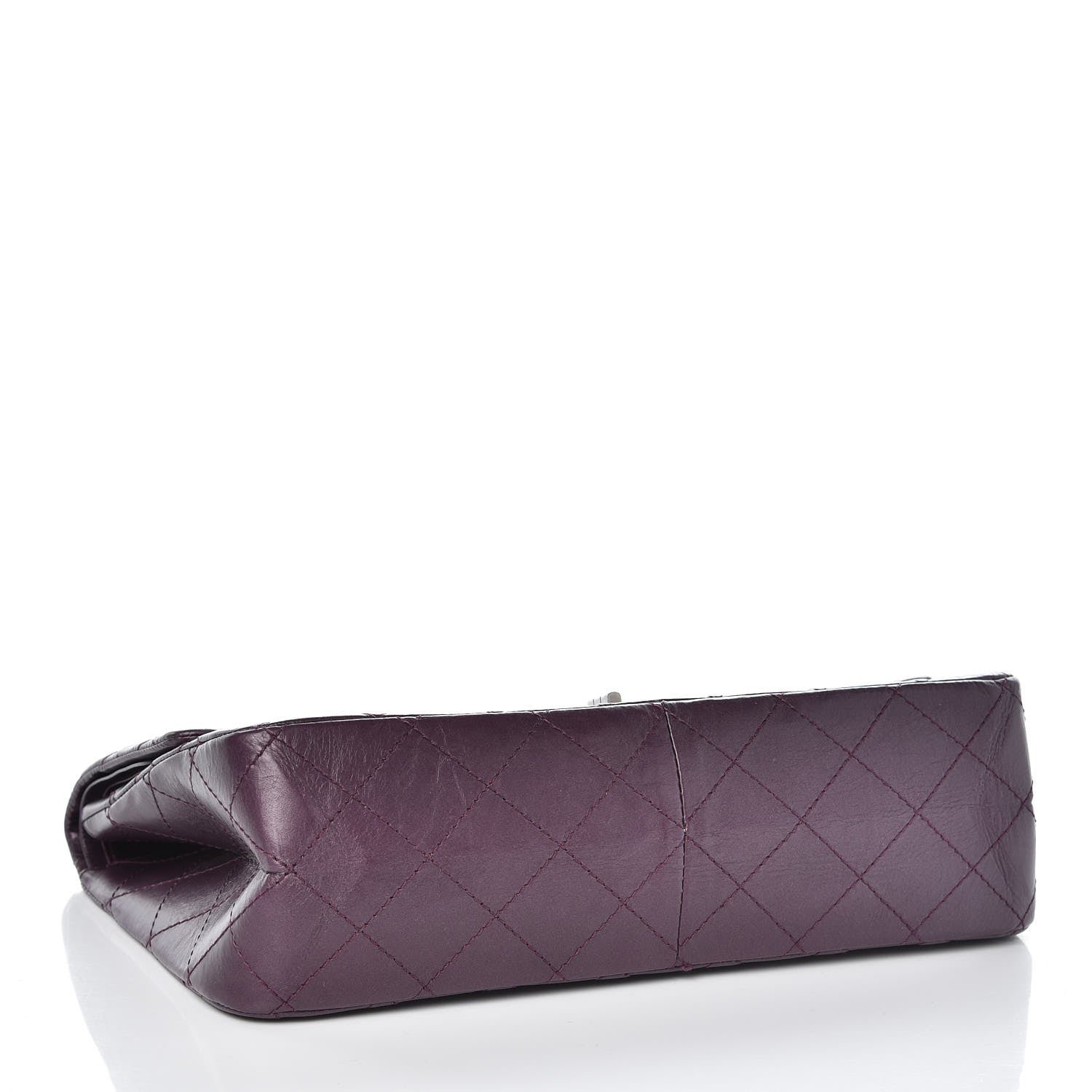 Chanel Metallic Calfskin Quilted 2.55 Reissue 227 Flap Plum 4 of 7