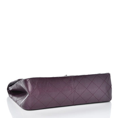 Chanel Metallic Calfskin Quilted 2.55 Reissue 227 Flap Plum 4 of 7