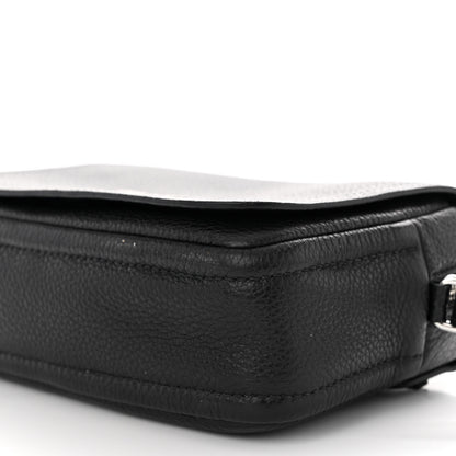 Prada Vitello Daino Soft Flap Crossbody Black 9 of 9