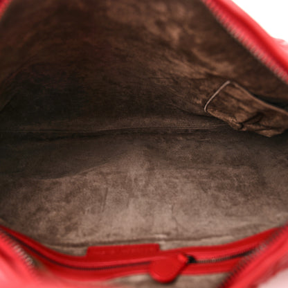 Bottega Veneta Nappa Intrecciato Large Veneta Hobo Red 5 of 11