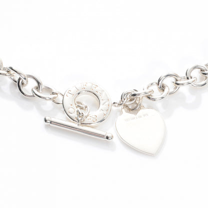 Tiffany Sterling Silver Heart Tag Toggle Necklace 1 of 6