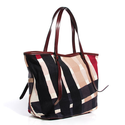 Burberry Canvas Mega Check Medium Tote 3 of 8