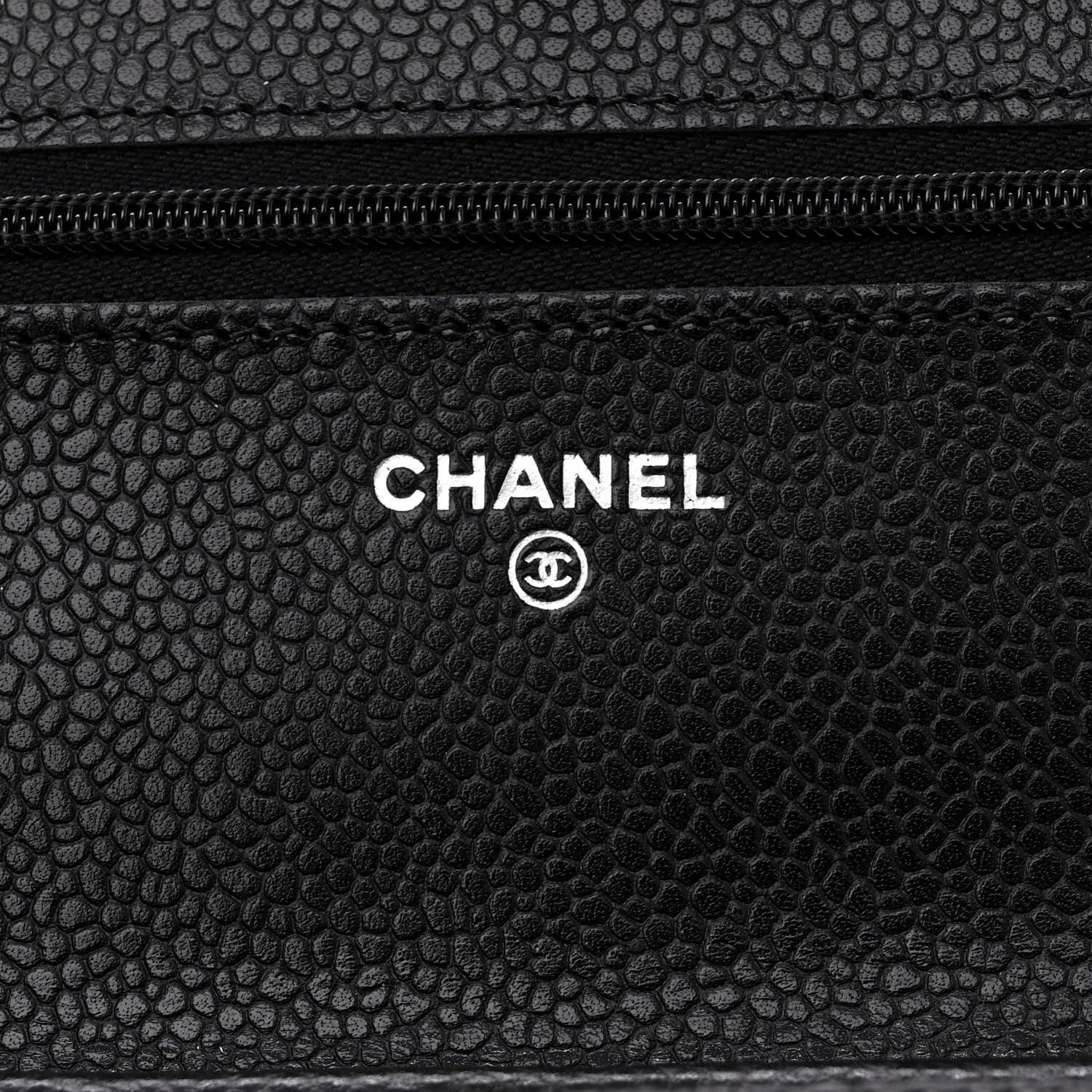 Chanel Caviar Quilted Wallet on Chain WOC Black 6 of 12