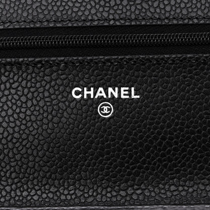 Chanel Caviar Quilted Wallet on Chain WOC Black 6 of 12