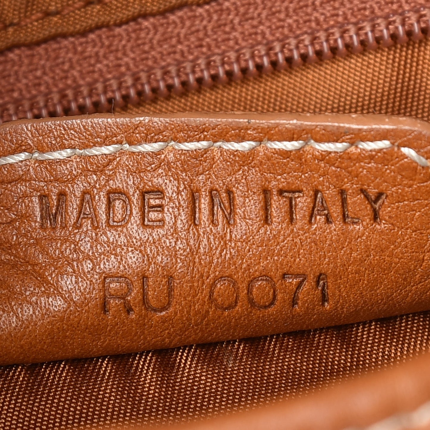 Calfskin Double Saddle Bag Brown