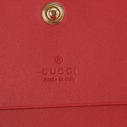 Gucci GG Supreme Monogram Blooms Card Case Beige Blue Navy Hibiscus Red 6 of 8