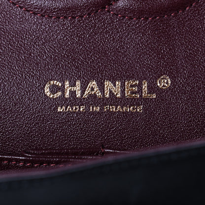 Chanel Lambskin Quilted Medium Double Flap Black 8 of 10
