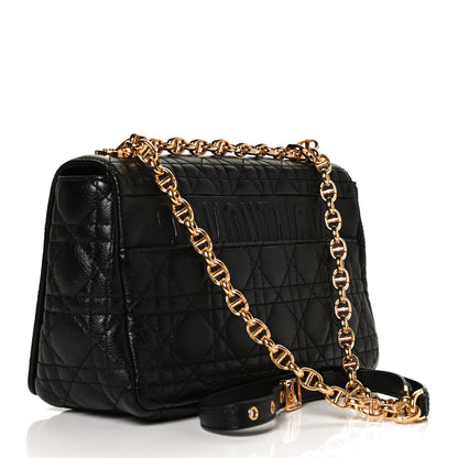 Christian Dior Calfskin Cannage Medium Caro Bag Black 2 of 12
