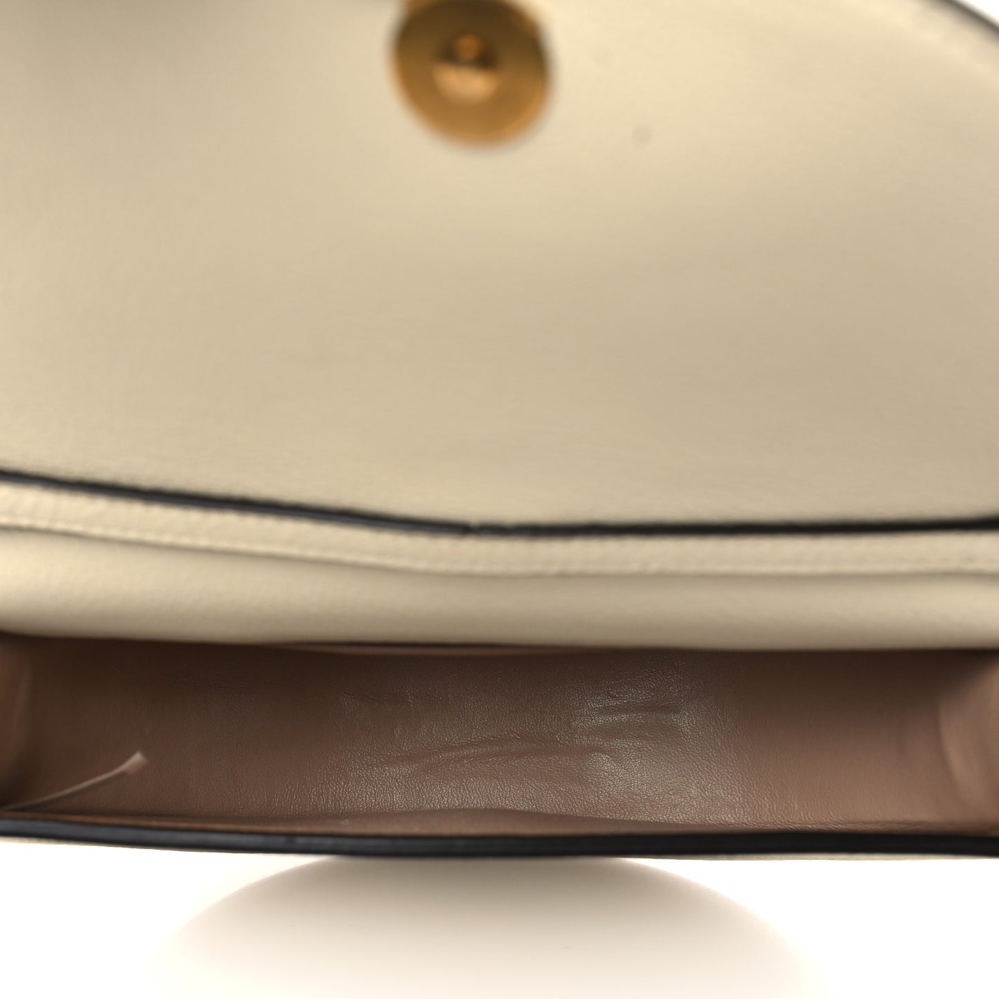 Calfskin Small Nile Bracelet Minaudiere Bag Off White