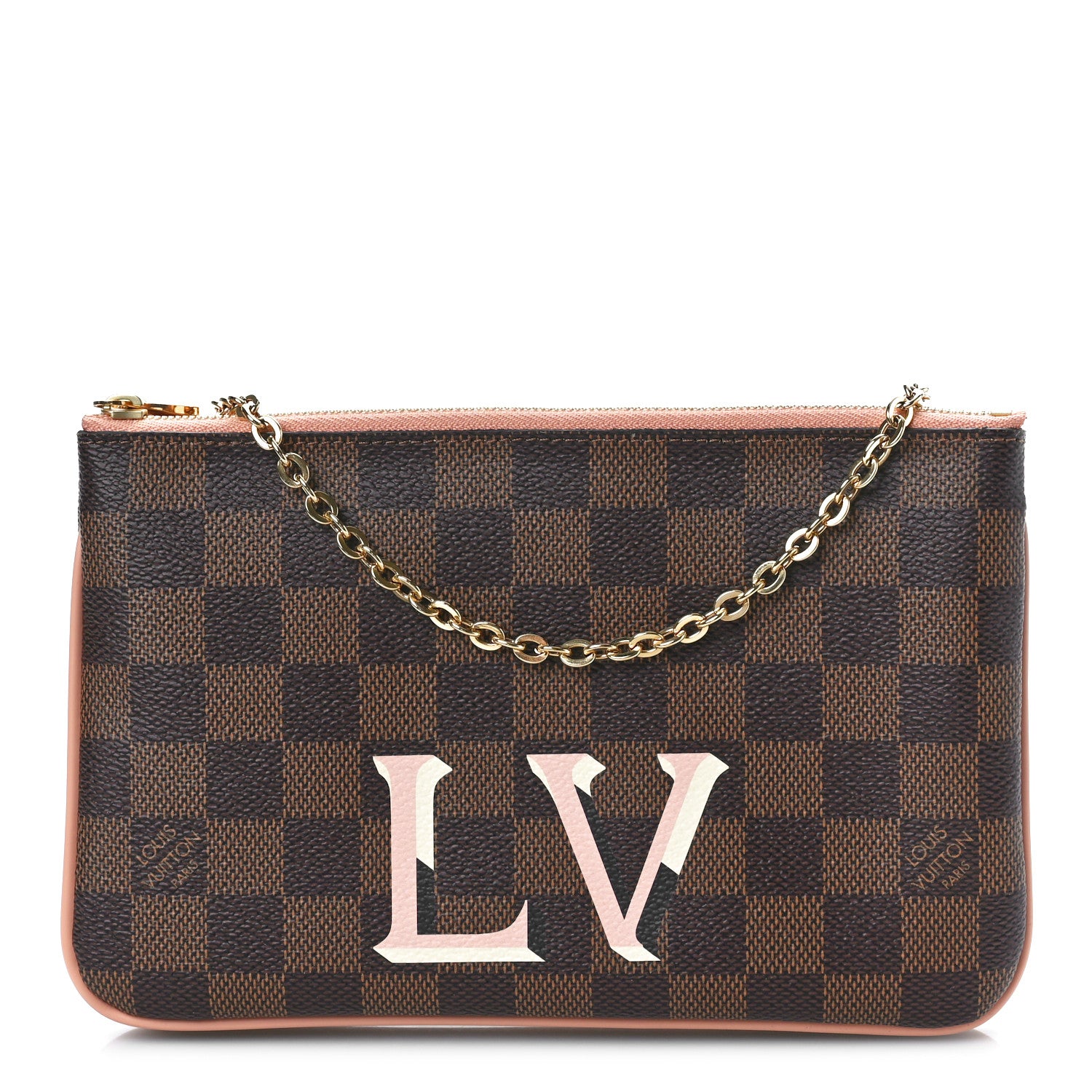 Louis Vuitton Damier Ebene Double Zip Pochette 1 of 11