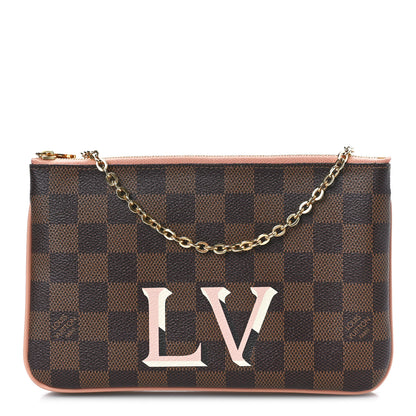 Louis Vuitton Damier Ebene Double Zip Pochette 1 of 11