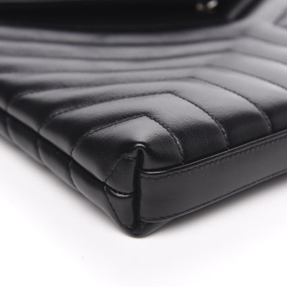 Saint Laurent Calfskin Y Quilted Monogram Loulou Document Holder Black 9 of 11