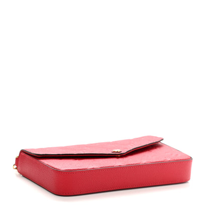 Louis Vuitton Empreinte Pochette Felicie Chain Wallet Scarlet 5 of 11