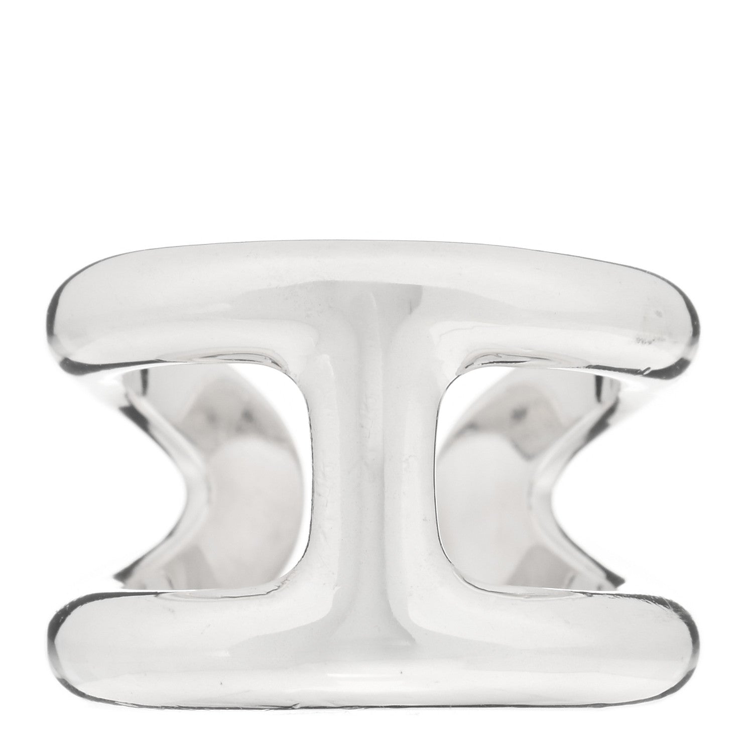 Hermes Sterling Silver PM Osmose Ring 55 7.25 1 of 5