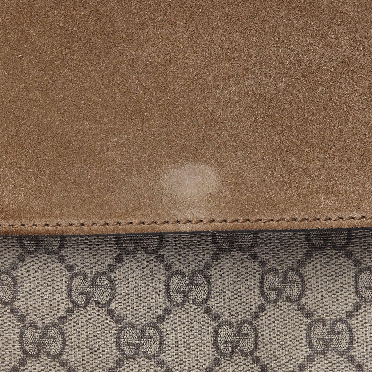 GG Supreme Monogram Medium Dionysus Shoulder Bag Taupe