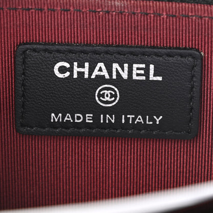 Chanel Lambskin Quilted Zip Around Coin Purse Black 6 of 9