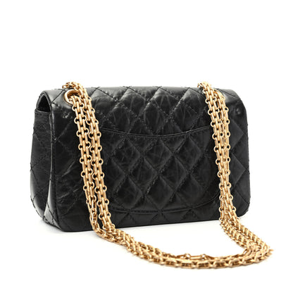 Chanel Aged Calfskin Quilted 2.55 Reissue Mini Flap Black 3 of 10