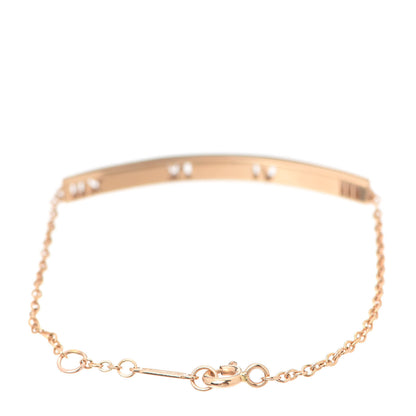 Tiffany 18K Rose Gold Diamond Atlas Bar Pierced Bracelet 3 of 7