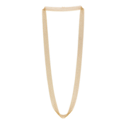 Tiffany 18K Yellow Gold Elsa Peretti Mesh Necklace 3 of 5