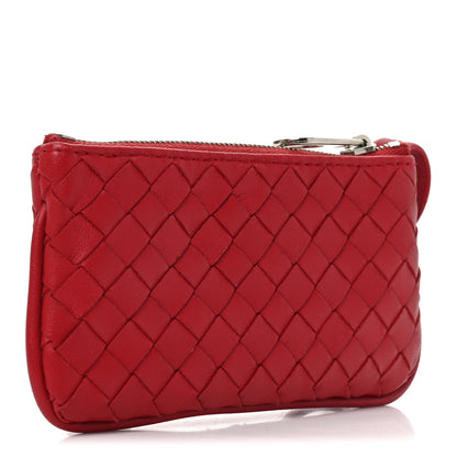 Bottega Veneta Nappa Intrecciato Key Holder Red 3 of 8