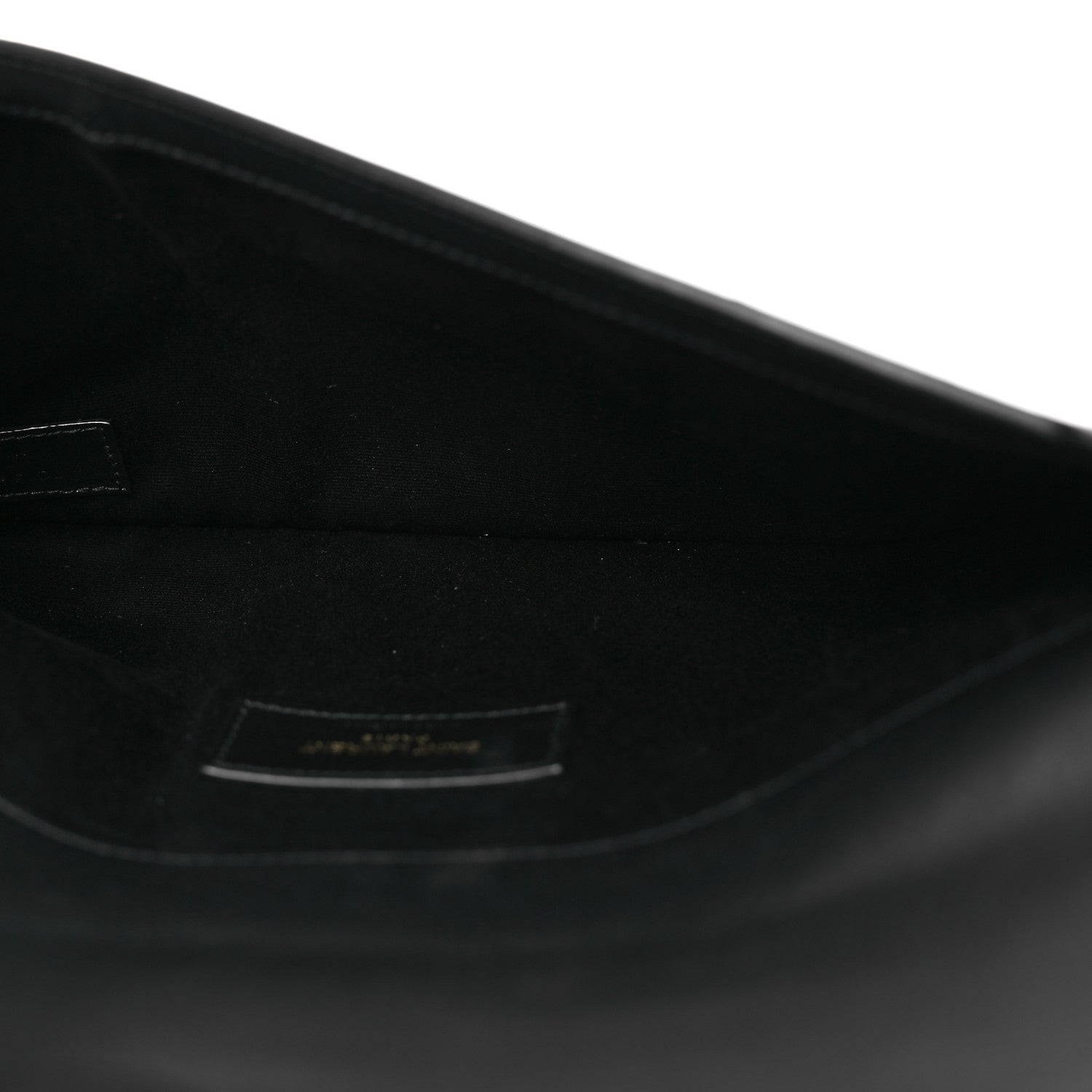 Saint Laurent Canvas Striped Uptown Pouch Red Black 5 of 9