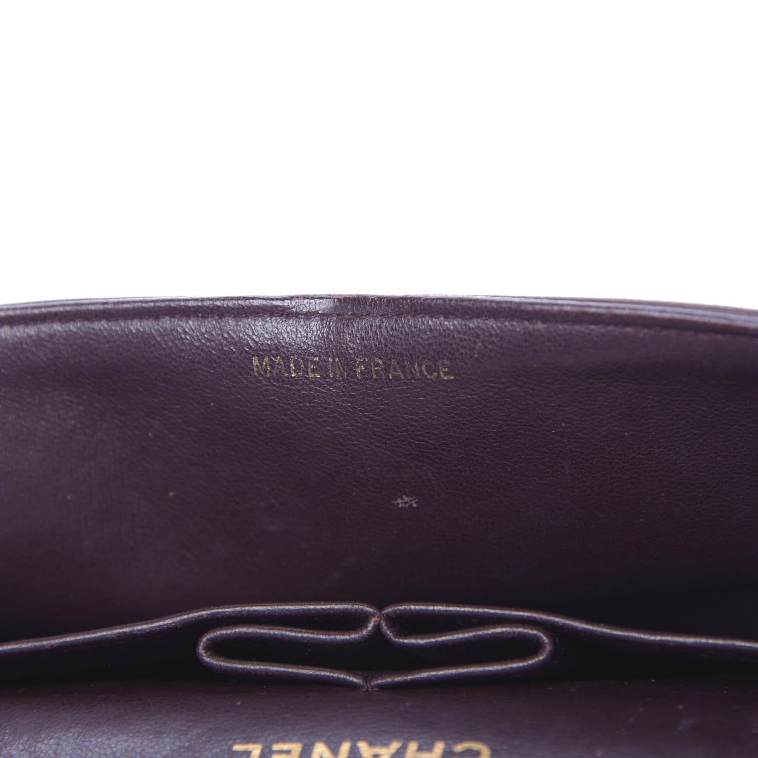 Chanel Lambskin Quilted Small Double Flap Burgundy 7 of 13