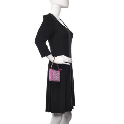 Gucci Calfskin Matelasse Mini GG Marmont Chain Bag Candy Mousse 2 of 11