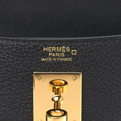 Hermes Togo Matte Alligator Kelly Retourne Touch 32 Black 6 of 10
