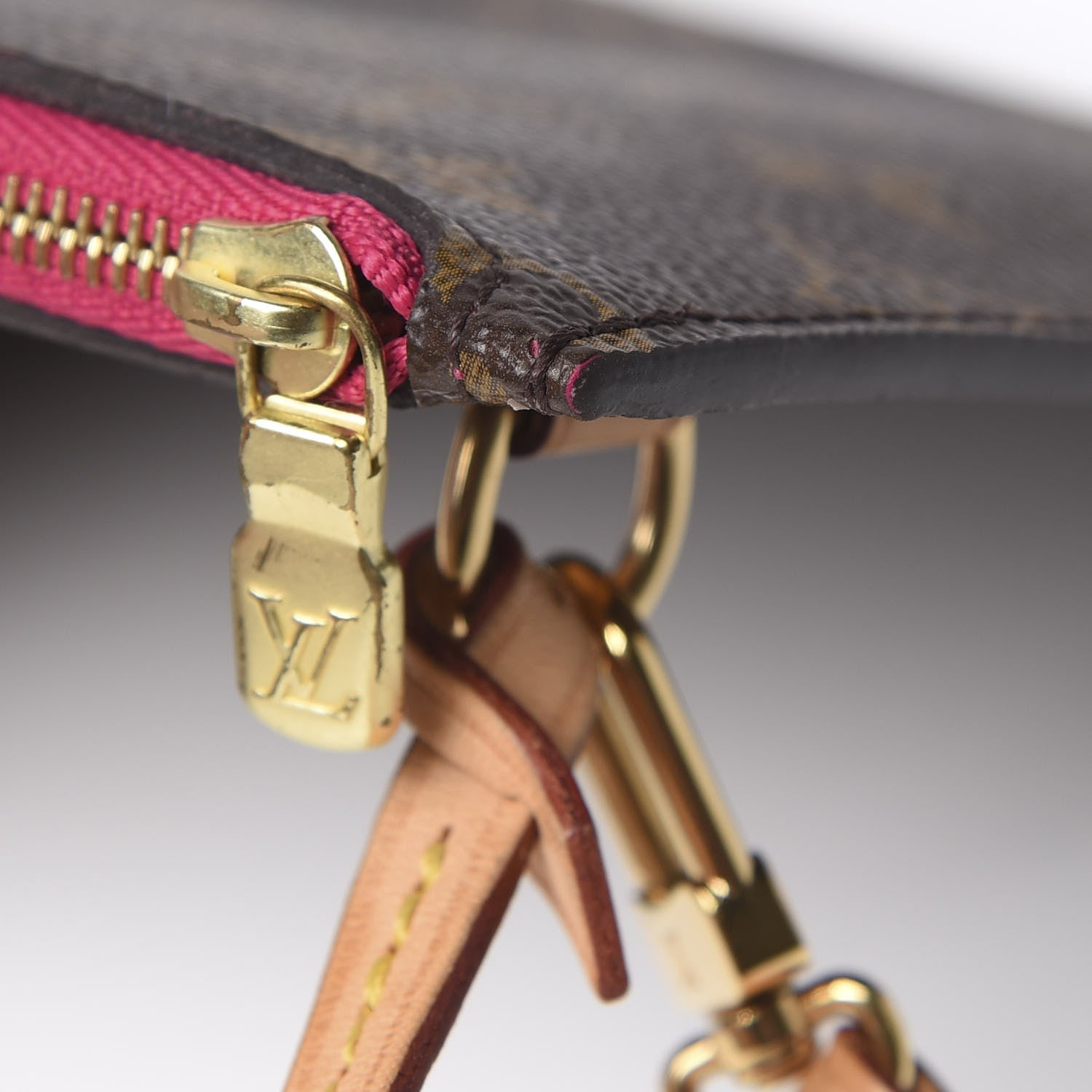 Louis Vuitton Monogram Neverfull MM GM Pochette Pivoine 9 of 10