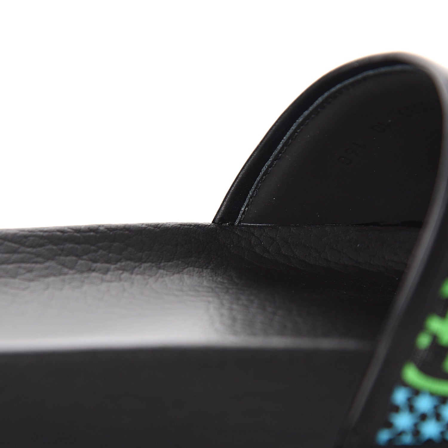 Gucci GG Supreme Monogram Psychedelic Mens Slide Sandals 10 Black Multicolor 8 of 11