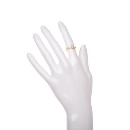Tiffany 18K Yellow Gold Diamond T Wire Ring 48 4.5 2 of 5
