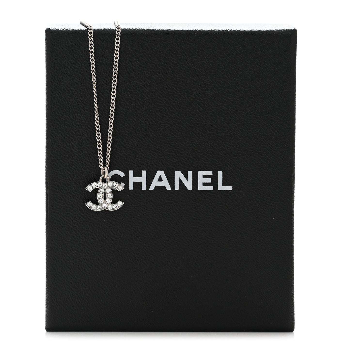 Crystal Timeless CC Necklace Silver