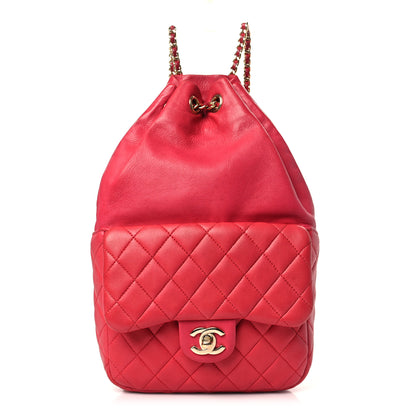 Chanel Lambskin Quilted Small Seoul Backpack Dark Pink 1 of 10